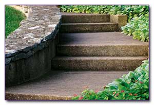 Садовые лестницы: каменные плиты