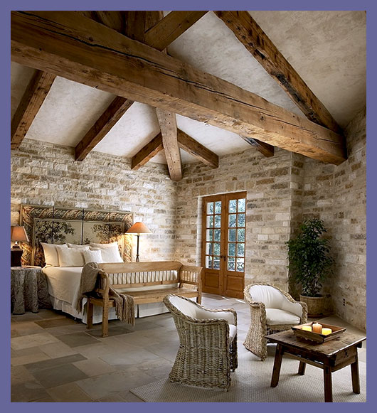 Изысканная спальня в деревенском стиле