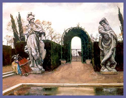 Александр Бенуа - Венецианский сад Версаля.