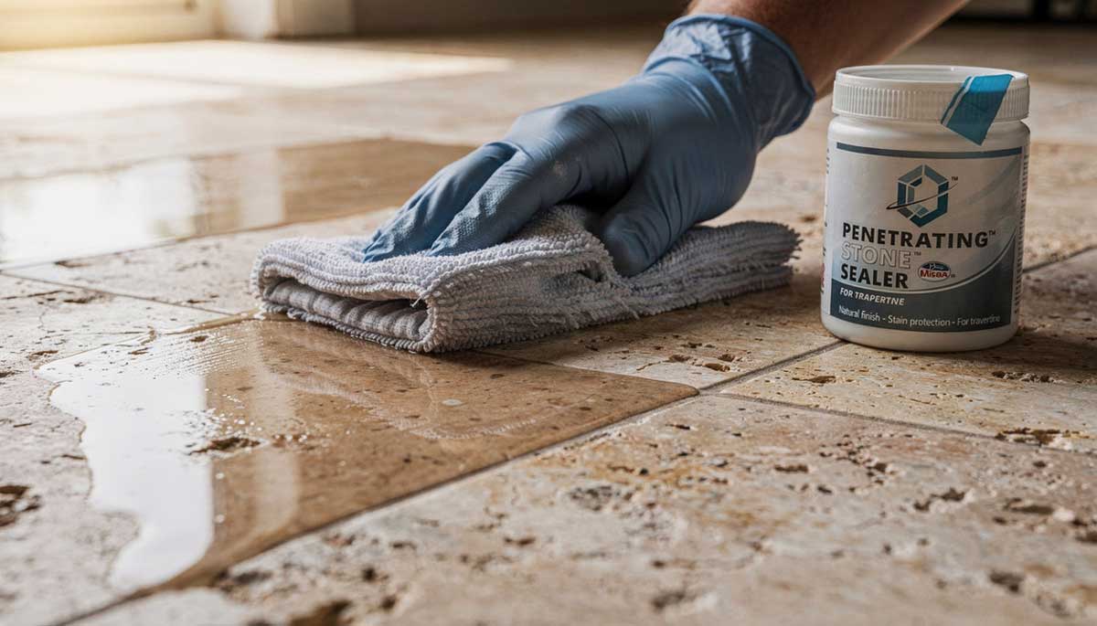 Уход за травертином