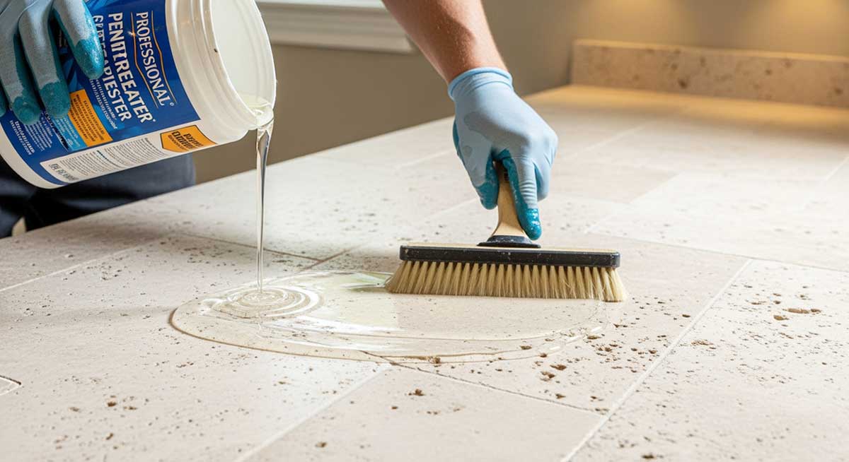 Уход за травертином